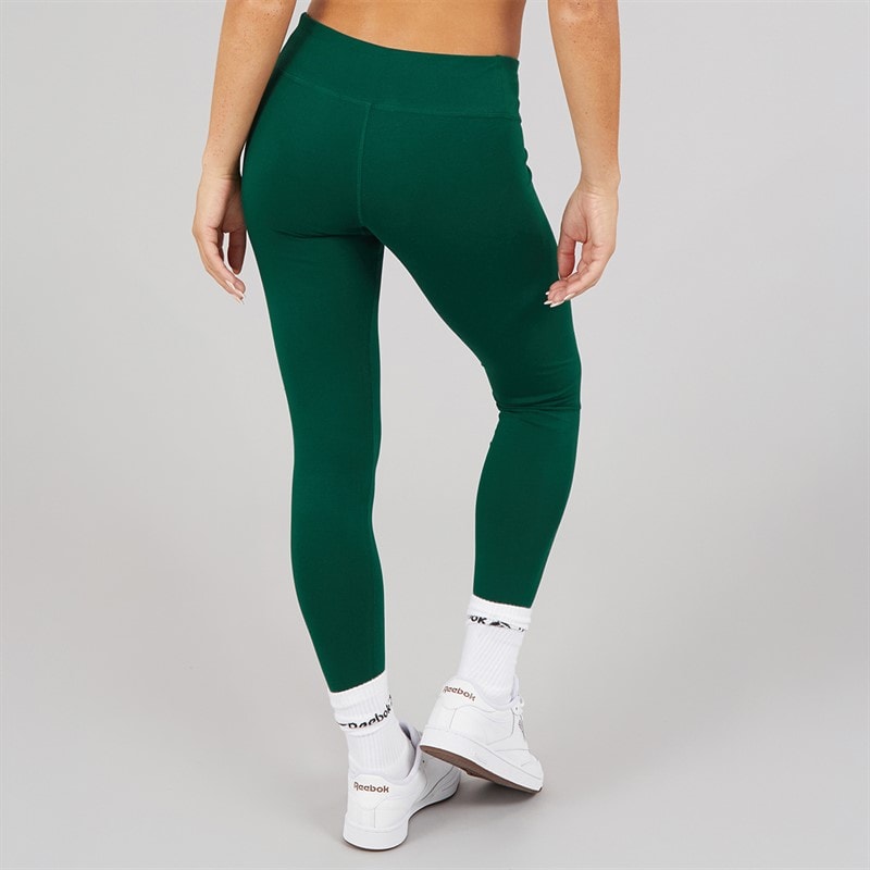 Reebok Dame Reebok Identity Lille Logo Bomuld Leggings Collegiate Green - Billede 2