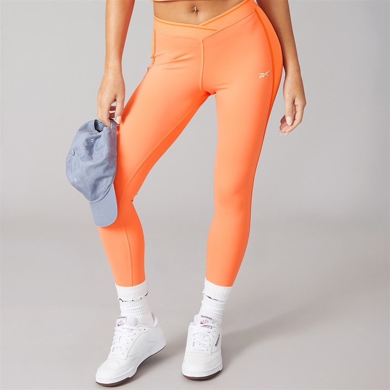 Reebok Dame Team 7/8 Høj Talje Tætsiddende Leggings Supercharged Coral