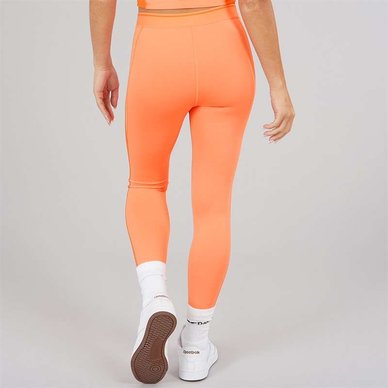 Reebok Dame Team 7/8 Høj Talje Tætsiddende Leggings Supercharged Coral - Billede 2