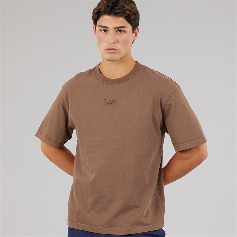 Reebok Herre Identity Vasket T Shirt Unearthed Brown