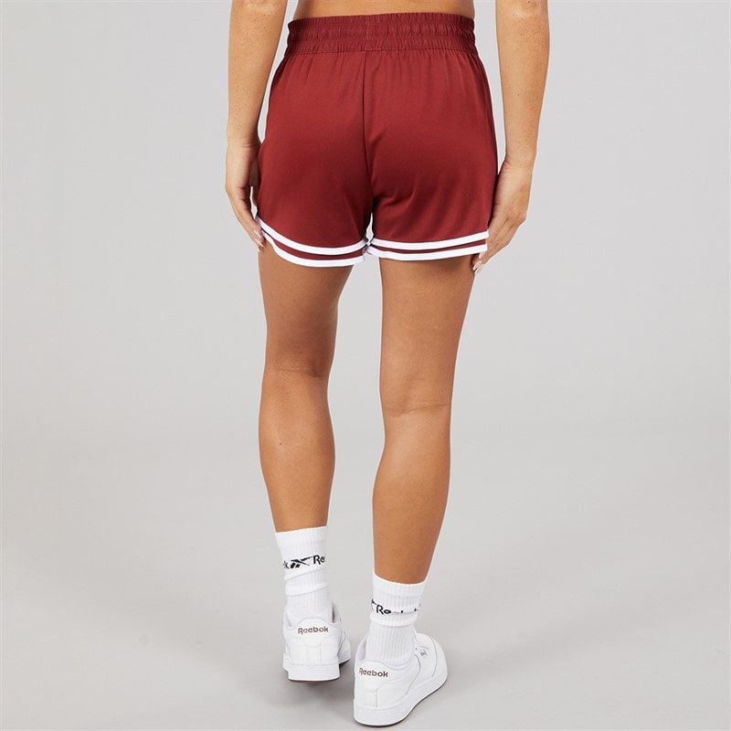 Reebok Dame ID Træningsstrik Shorts Rich Maroon - Billede 2
