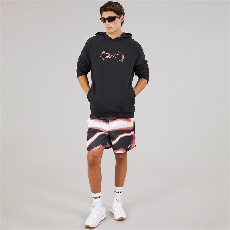 Reebok Herre Reebok Basketball Grafik 7 Tommer Overgang Shorts Heat Wave - Billede 4