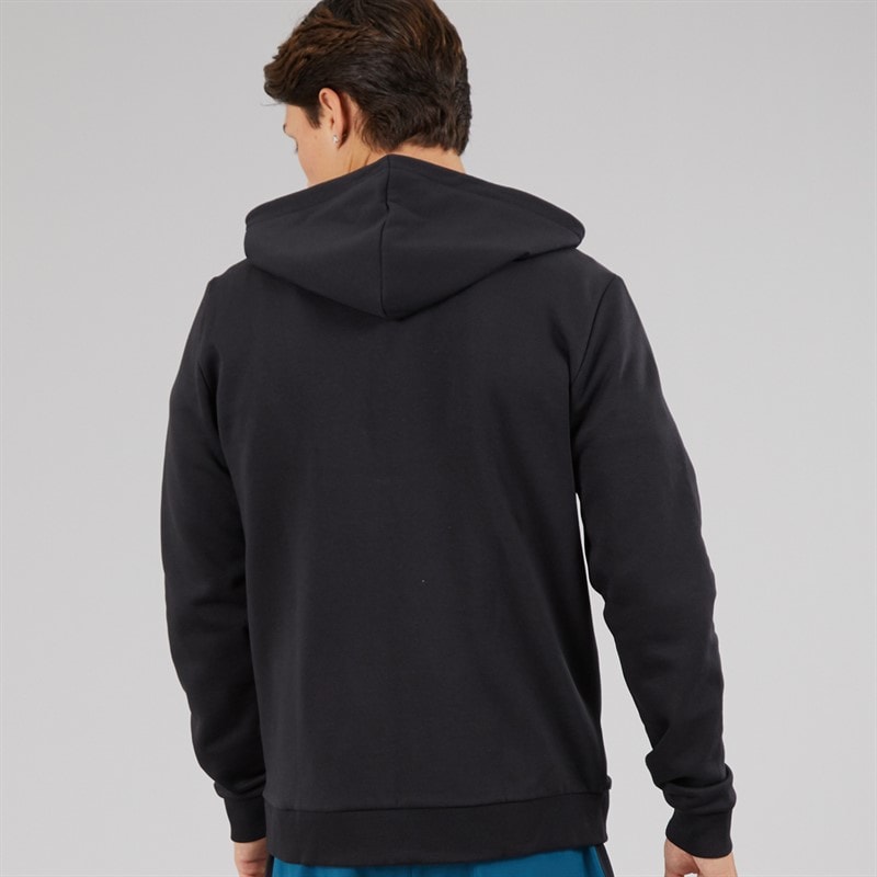 Reebok Herre Identity Lille Logo Fleece Fuld Lynlås Hættetrøje Sort - Billede 2