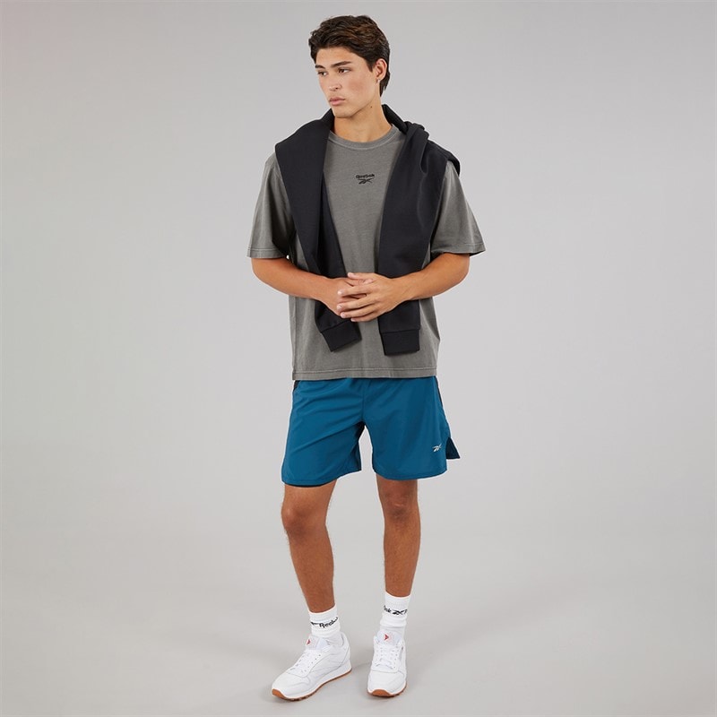 Reebok Herre Identity Vasket T Shirt Sort - Billede 3