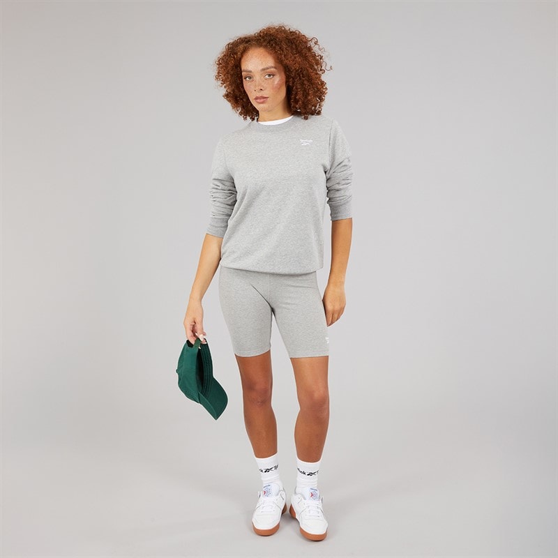Reebok Dame Reebok Identity Lille Logo French Terry Sweatshirt Medium Grey Heather - Billede 3
