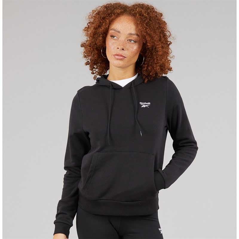 Reebok Dame Reebok Identity Lille Logo French Terry Hættetrøje Sort