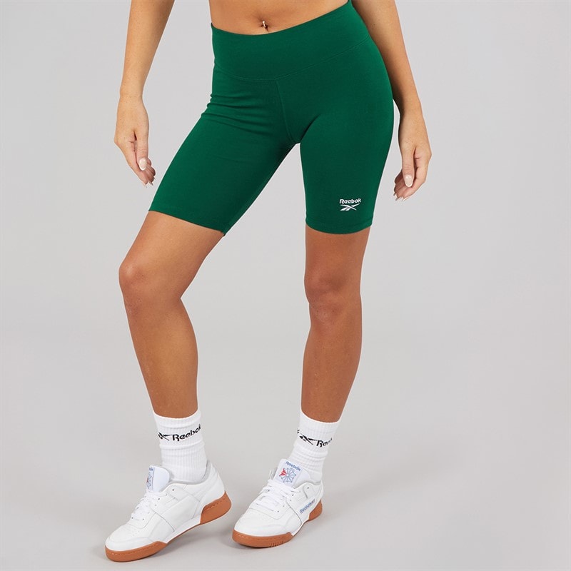 Reebok Dame Reebok Identity Lille Logo Fitted Shorts Collegiate Green - Billede 3
