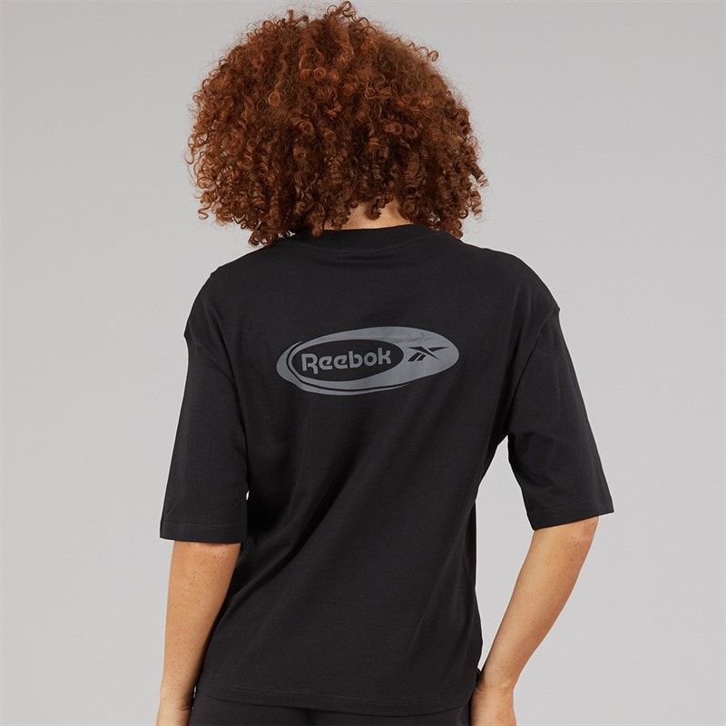 Reebok Dame Identitet Energi Brand Stolt T-shirt Sort - Billede 2