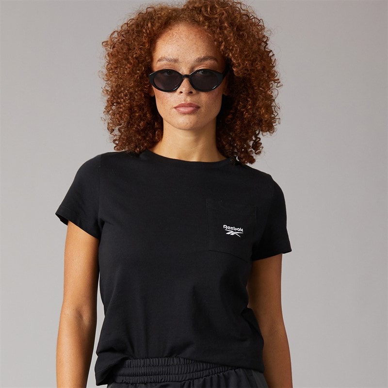 Reebok Dame Identity Lille Logo T-shirt Sort