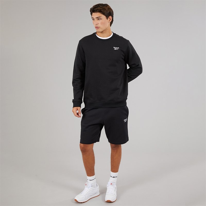 Reebok Herre Reebok Identity Lille Logo Fleece Shorts Sort - Billede 4