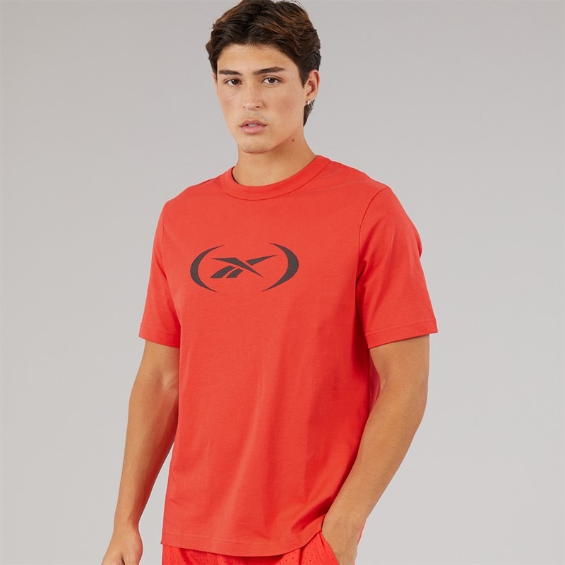 Reebok Herre Reebok Basketball T-shirt Energy Red
