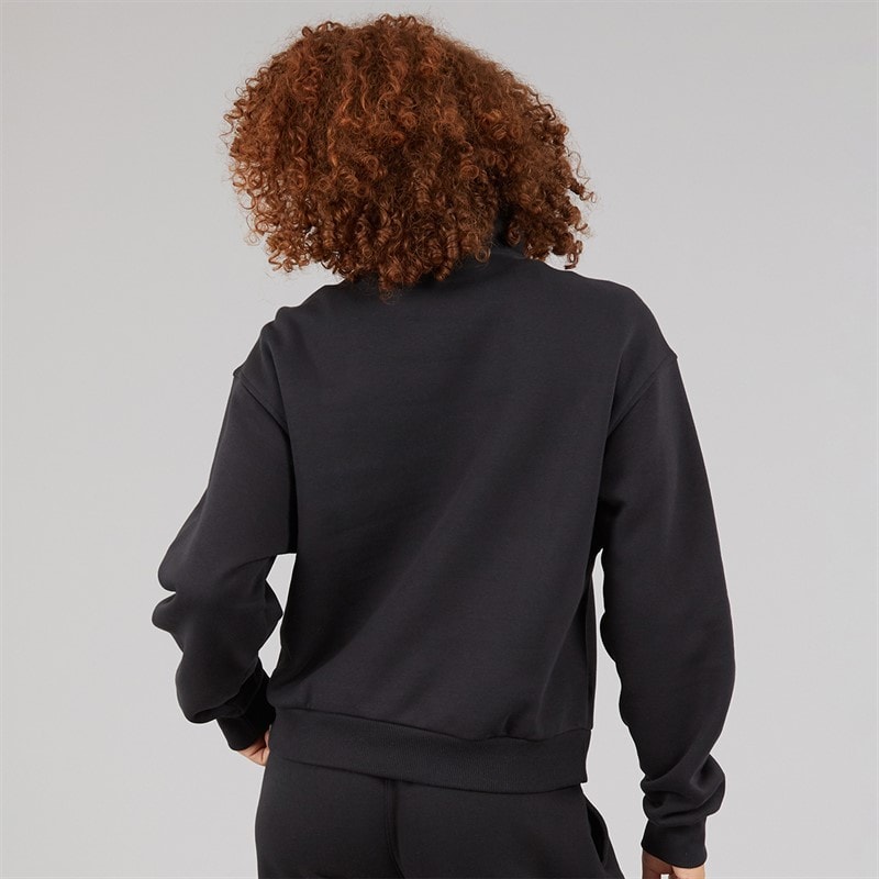 Reebok Dame Identitet Energi Mærke Stolt Identitet Lag 1/2 Zip Sort - Billede 2