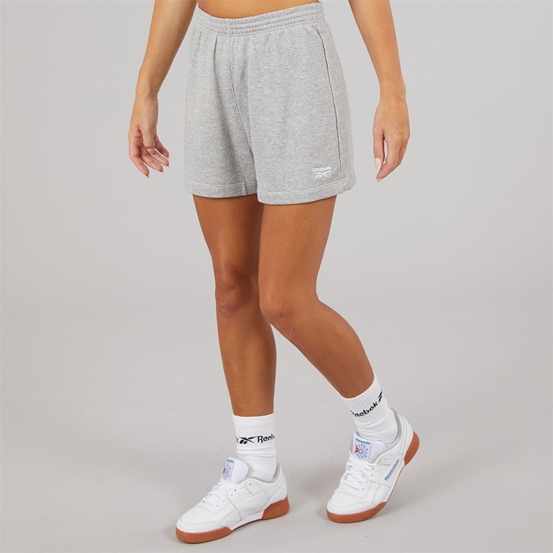 Reebok Dame Reebok Identity Lille Logo French Terry Shorts Medium Grey Heather - Billede 1