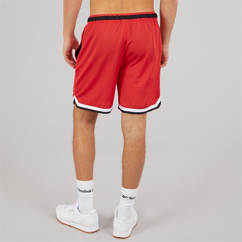 Reebok Herre Reebok Basketball 7 Tommer Overgangs Shorts Energy Red/Hvid - Billede 3