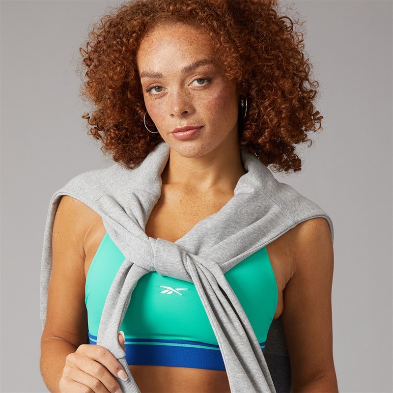 Reebok Dame Team Medium Support Sports Bh Top Unleashed Green - Billede 5