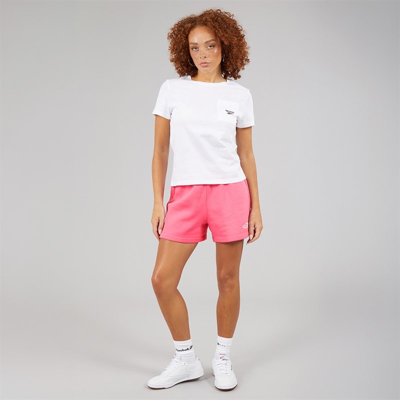 Reebok Dame Identitet Energi Brand Stolt Shorts True Pink - Billede 4