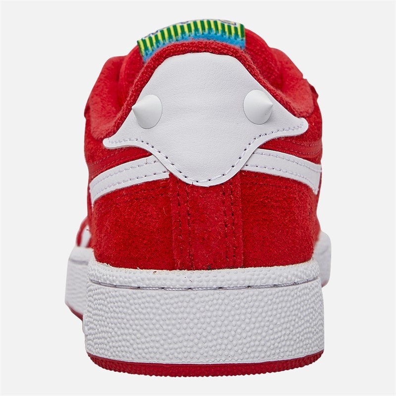 Reebok X Sonic The Hedgehog 3 Club C Revenge 'Knuckles' Træningssko Rød/Hvid/Rød - Billede 3