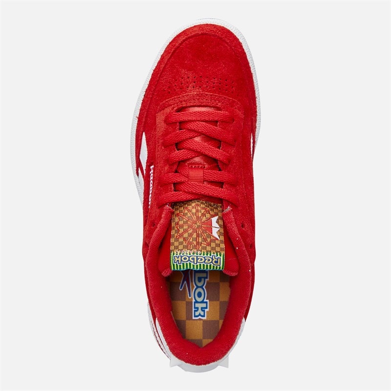 Reebok X Sonic The Hedgehog 3 Club C Revenge 'Knuckles' Træningssko Rød/Hvid/Rød - Billede 4