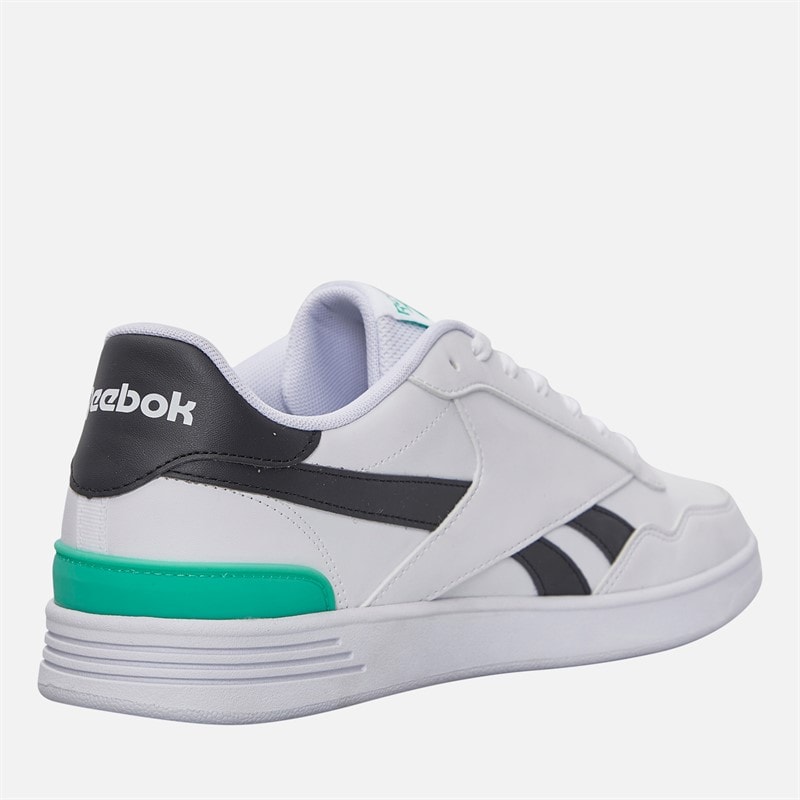 Reebok Court Advance Clip Træningssko Hvid/Sort/Team Teal - Billede 5