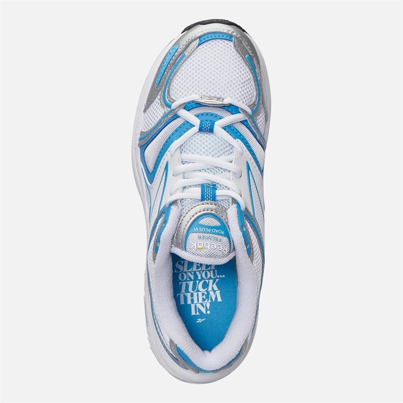 Reebok Dame X Angel Reese RBK Premier Road Plus VI Træningssko Sølv/Altid blå/Hvid - Billede 4