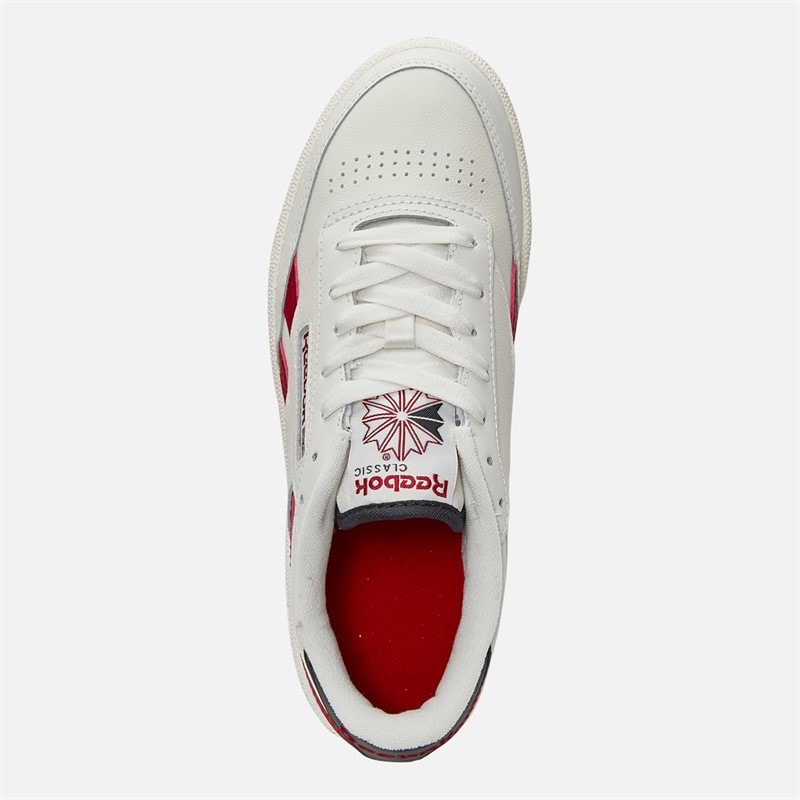 Reebok Herre Club C Revenge Træningssko Kridt/Flash Rød/Sort - Billede 4
