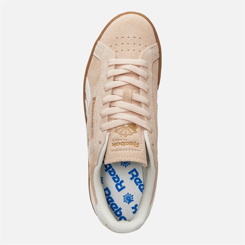 Reebok Dame Club C Grounds UK Træningssko Washed Clay/Chalk/Gum - Billede 4