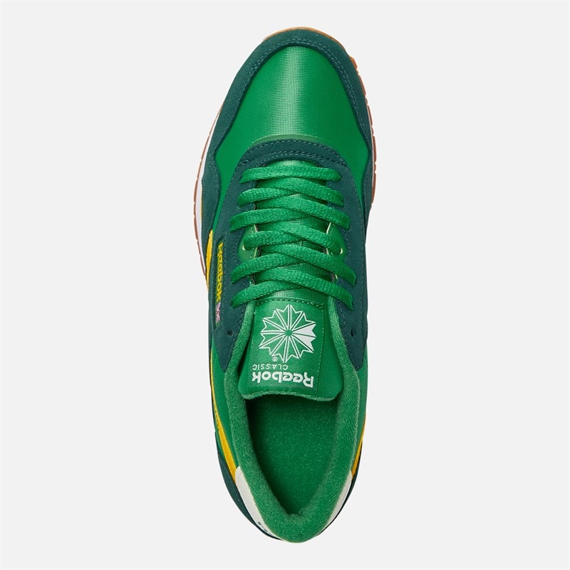Reebok Herre Klassiske Nylon Sneakers Glen Grøn/Skovgrøn/Hvid - Billede 4