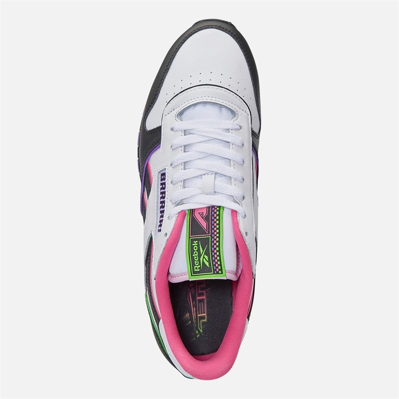 Reebok X Anuel AA Klassiske Læder 'Soy Leyenda' Træningssko Sort/Hvid/Pink - Billede 4