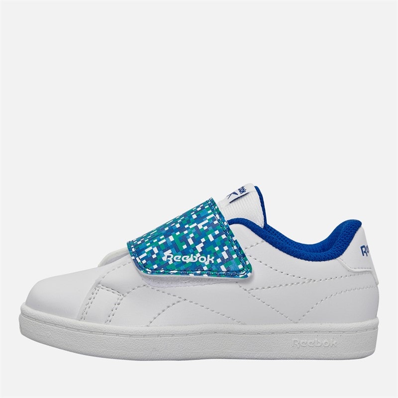 Reebok Babysko Court Clean Velcro Træningssko Hvid/Vector Blue/Vector Blue