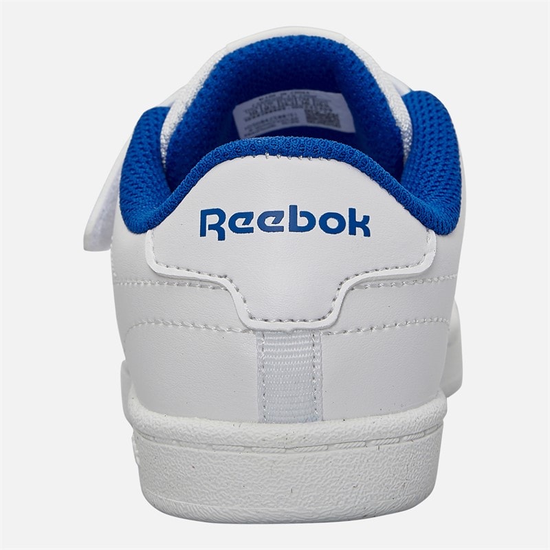 Reebok Babysko Court Clean Velcro Træningssko Hvid/Vector Blue/Vector Blue - Billede 3