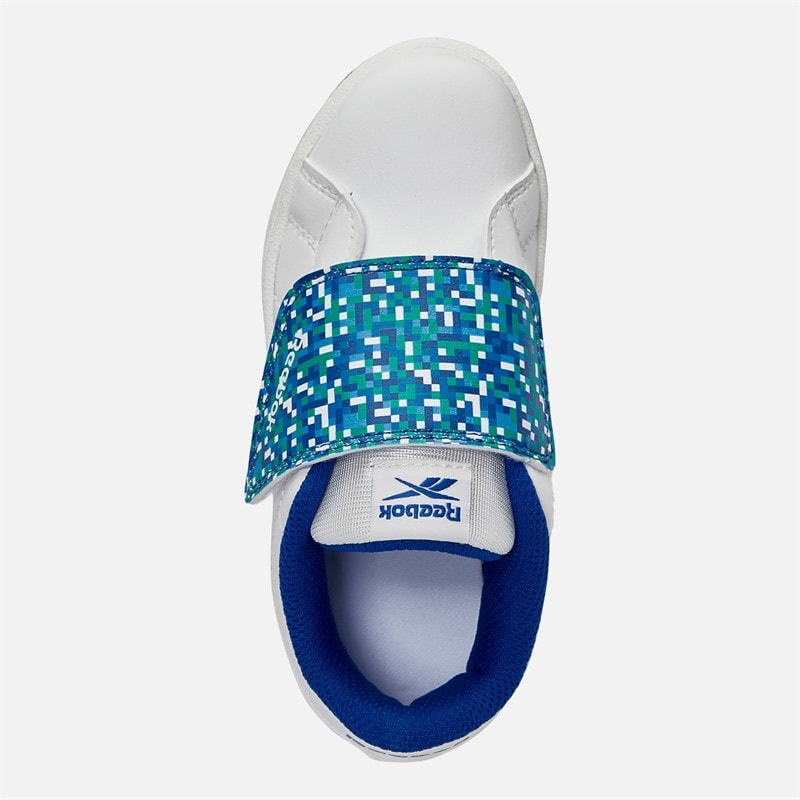 Reebok Babysko Court Clean Velcro Træningssko Hvid/Vector Blue/Vector Blue - Billede 4
