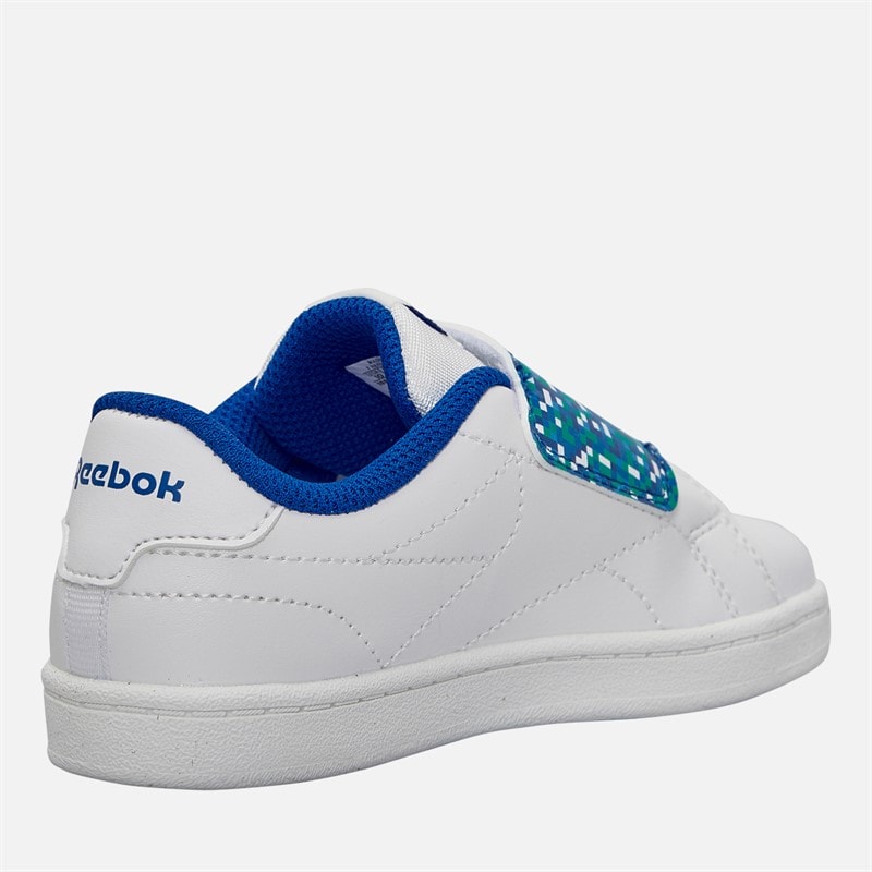 Reebok Babysko Court Clean Velcro Træningssko Hvid/Vector Blue/Vector Blue - Billede 5