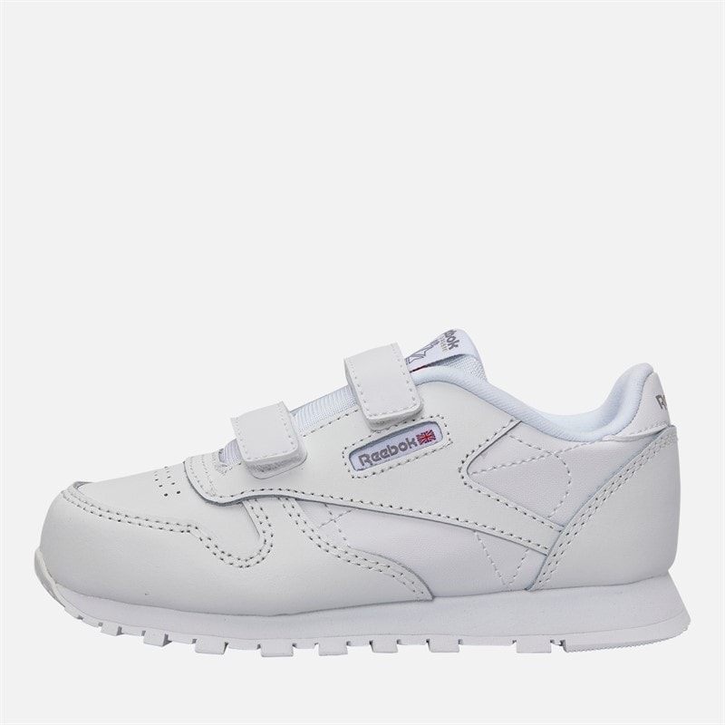 Reebok Baby Klassiske Læder 2V Træningssko Hvid/Carbon/Vector Blue