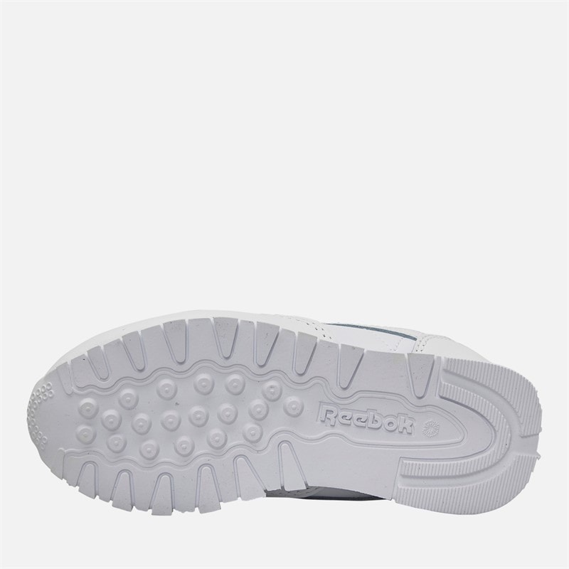 Reebok Baby Klassiske Læder 2V Træningssko Hvid/Carbon/Vector Blue - Billede 2