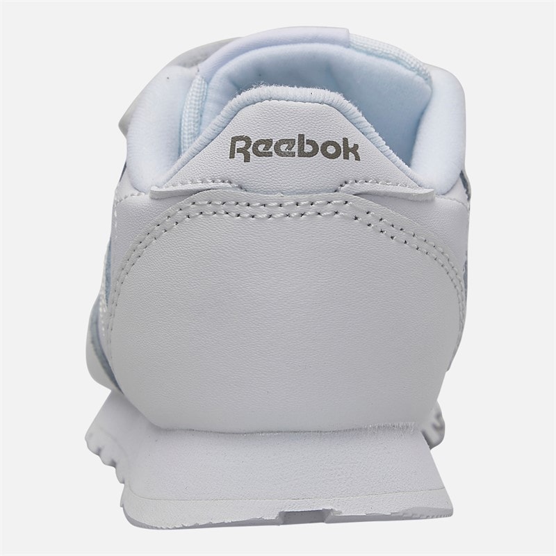 Reebok Baby Klassiske Læder 2V Træningssko Hvid/Carbon/Vector Blue - Billede 3