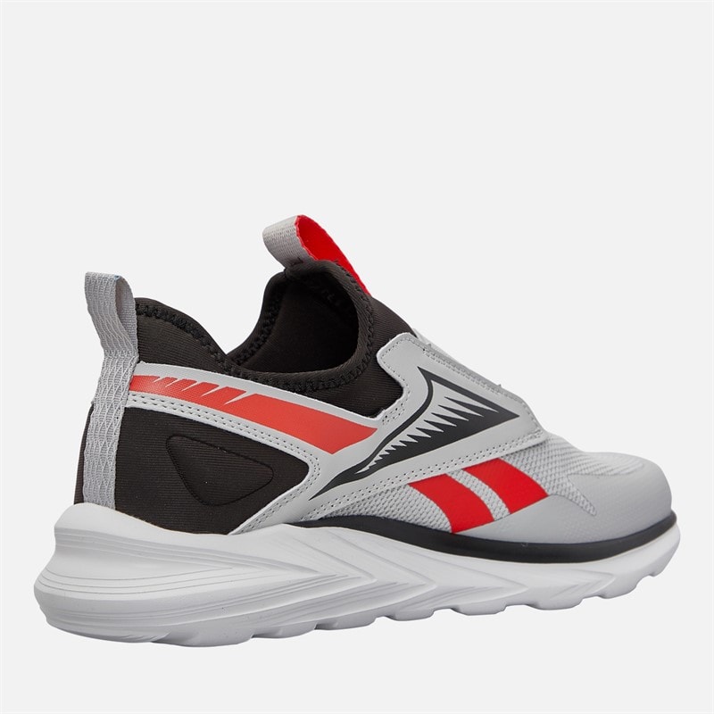 Reebok Junior Drenge Lite Spinner neutrale løbesko Washed Black/Grå/Energy Red - Billede 5