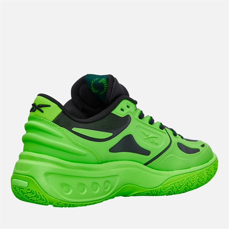 Reebok Motor A Basketball Sko Solar Lime/Solar Lime/Sort - Billede 5