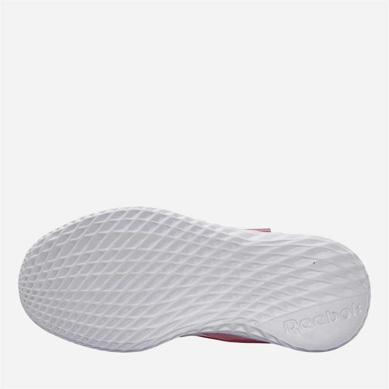 Reebok Piger Rush Runner 5 Elastik Snørebånd Og Top Rem Neutrale Løbesko Støvet rose/Studiepink/Hvid - Billede 2