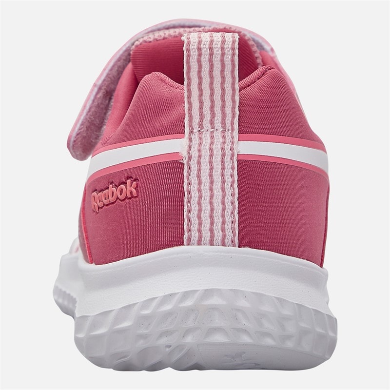 Reebok Piger Rush Runner 5 Elastik Snørebånd Og Top Rem Neutrale Løbesko Støvet rose/Studiepink/Hvid - Billede 3