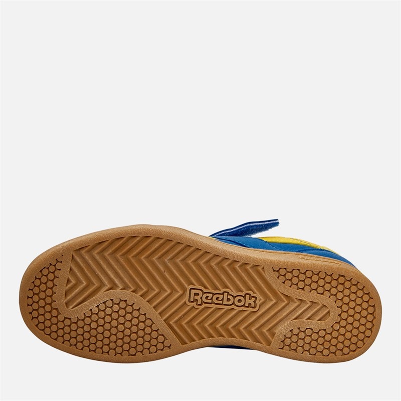 Reebok Børne Smash Kant Elastisk Snørebånd Og Top Rem Træningssko Optimum Blå/Gylden Tåge/Gummi - Billede 2
