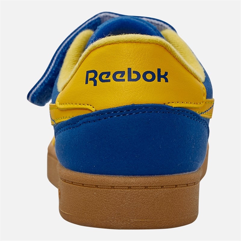 Reebok Børne Smash Kant Elastisk Snørebånd Og Top Rem Træningssko Optimum Blå/Gylden Tåge/Gummi - Billede 3
