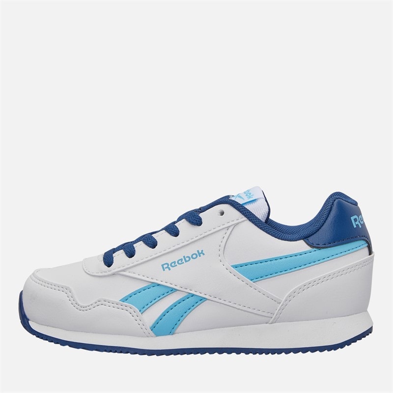 Reebok Junior Drenge Royal Classic Jog 3.0 træningssko Hvid/Digitalblue/Batik Blue
