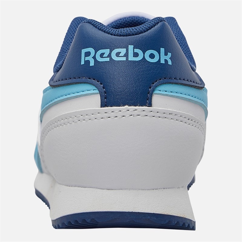 Reebok Junior Drenge Royal Classic Jog 3.0 træningssko Hvid/Digitalblue/Batik Blue - Billede 3