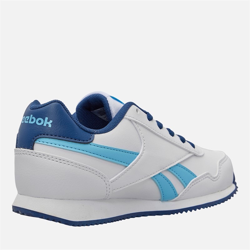 Reebok Junior Drenge Royal Classic Jog 3.0 træningssko Hvid/Digitalblue/Batik Blue - Billede 5