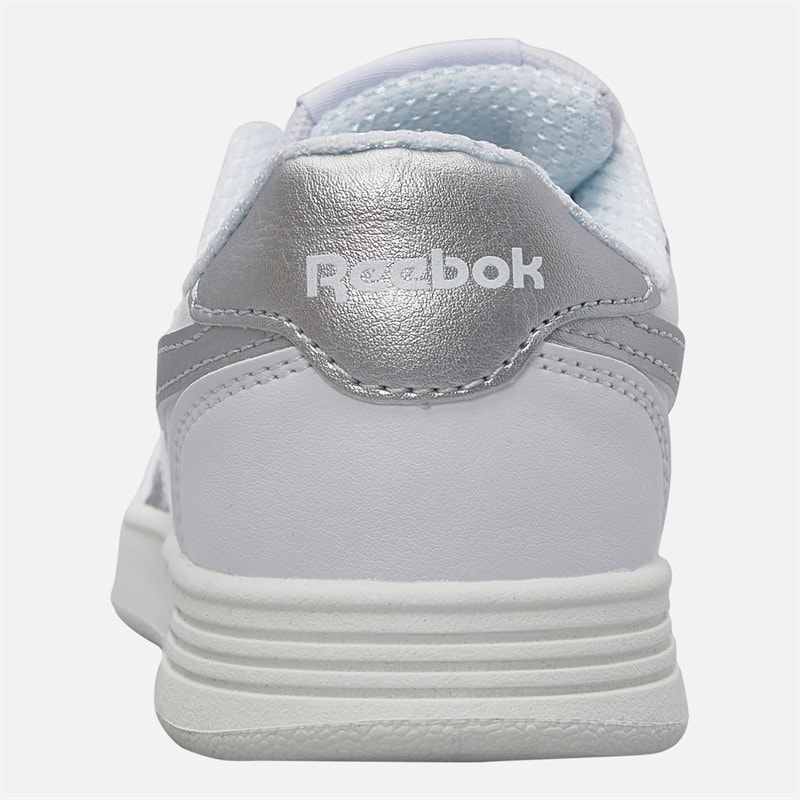Reebok Junior Piger Court Advance Træningssko Hvid/Hvid/Silver Metallic - Billede 3