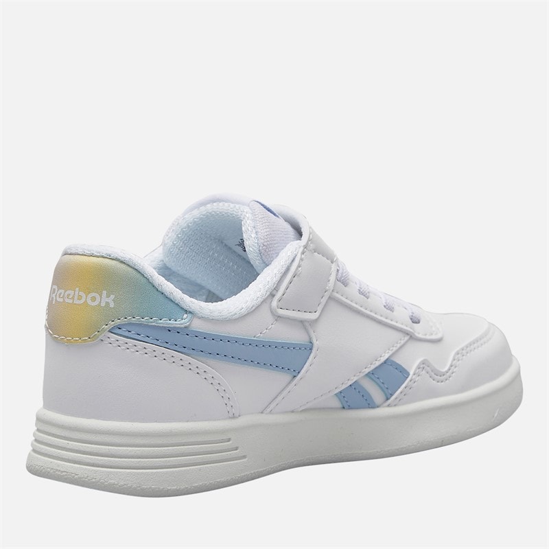 Reebok Piger Court Advance Træningssko Hvid/Y2K Blue/Bleached Yellow - Billede 5