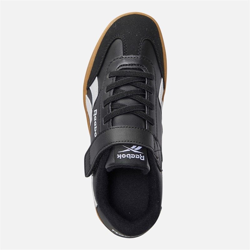 Reebok Børne Smash Edge Elastisk Snøre og Top Rem Træningssko Sort/Hvid/Gummi - Billede 4