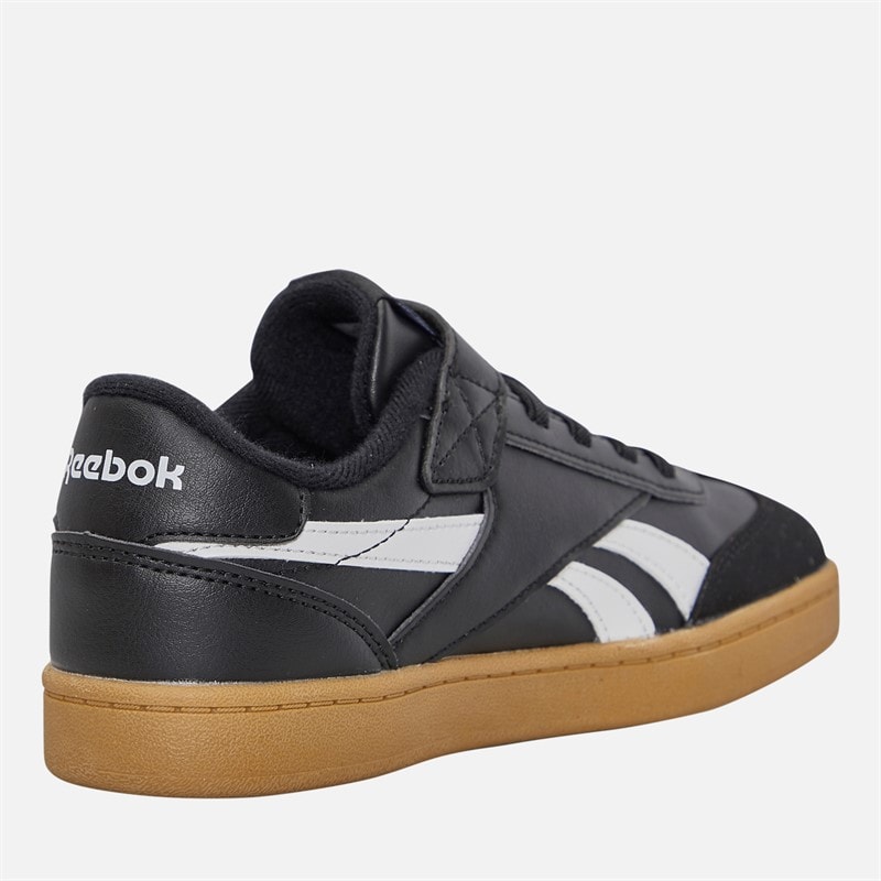 Reebok Børne Smash Edge Elastisk Snøre og Top Rem Træningssko Sort/Hvid/Gummi - Billede 5