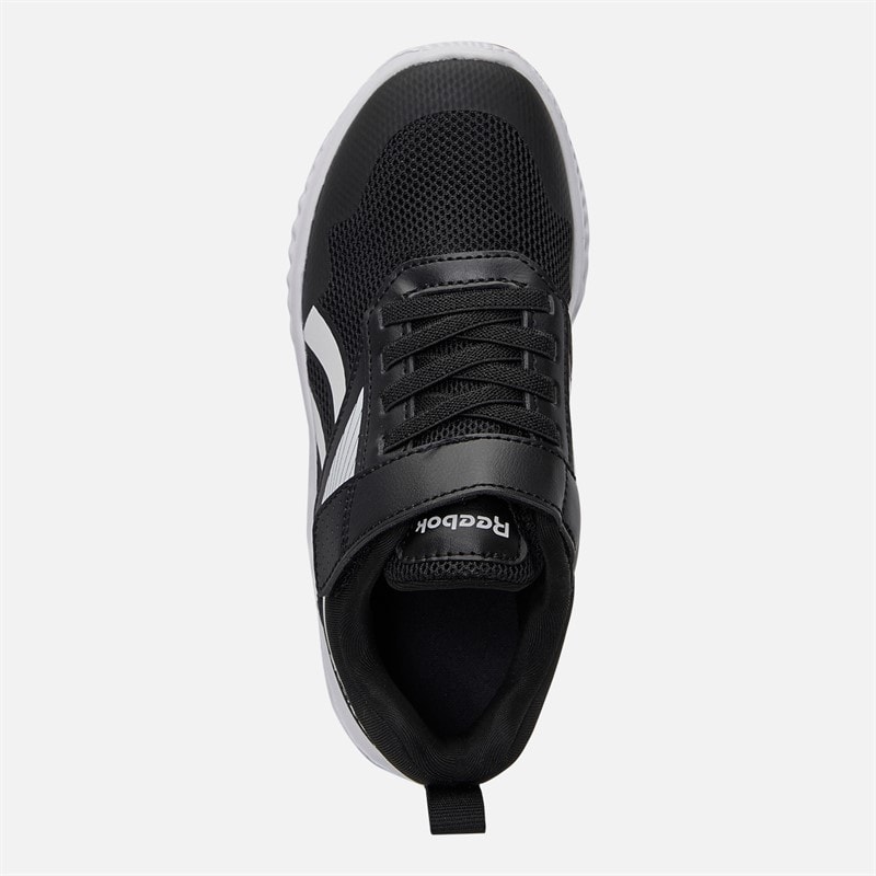 Reebok Børn Rush Runner 5 Elastiske Snørebånd Og Toprem Neutrale Løbesko Sort/Sort/Hvid - Billede 4