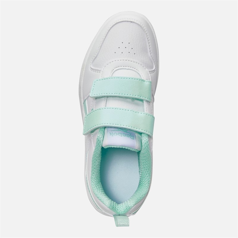 Reebok Piger Royal Prime 2.0 To Rem Krog Og Løkke Træningssko Hvid/Hvid/Glitch Aqua - Billede 4